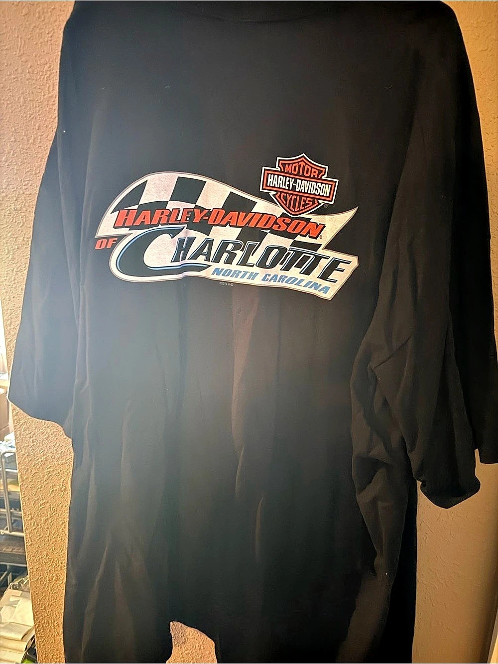 Harley-Davidson Bad Dog Charlotte North Carolina T-Shirt Graphic Tee Black &
